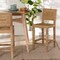 Bali & Pari Anfield Modern Bohemian Natural Seagrass and Mahogany Wood Counter Stool 243-13486-ZORO - alternate 6